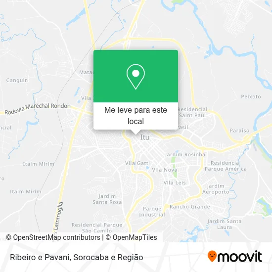 Ribeiro e Pavani mapa