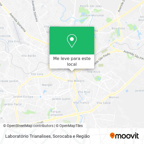 Laboratório Trianalises mapa