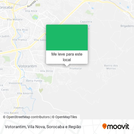 Votorantim, Vila Nova mapa