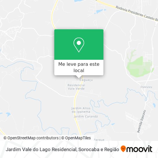 Jardim Vale do Lago Residencial mapa