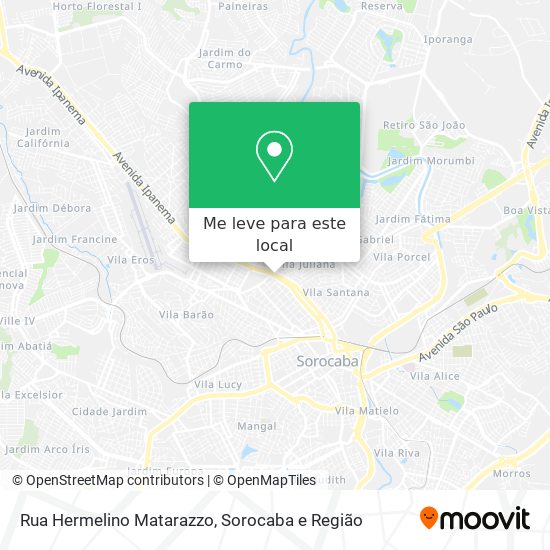 Rua Hermelino Matarazzo mapa