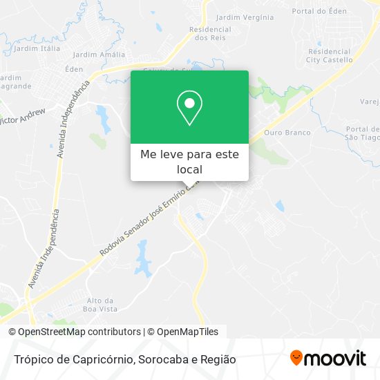 Trópico de Capricórnio mapa