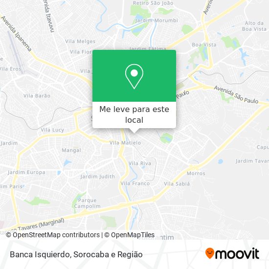 Banca Isquierdo mapa