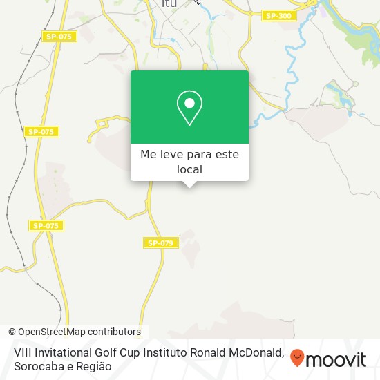 VIII Invitational Golf Cup Instituto Ronald McDonald mapa