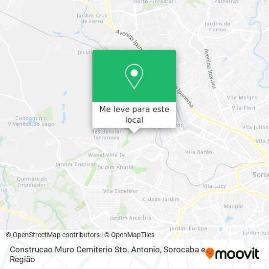 Construcao Muro Cemiterio Sto. Antonio mapa
