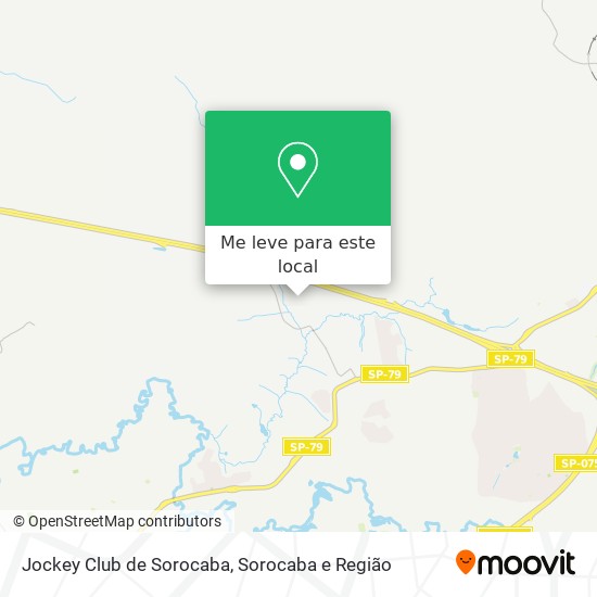 Jockey Club de Sorocaba mapa