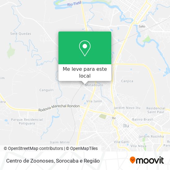 Centro de Zoonoses mapa