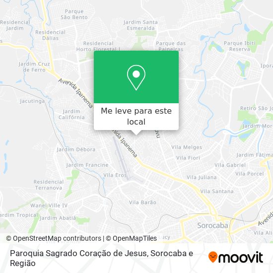 Paroquia Sagrado Coração de Jesus mapa