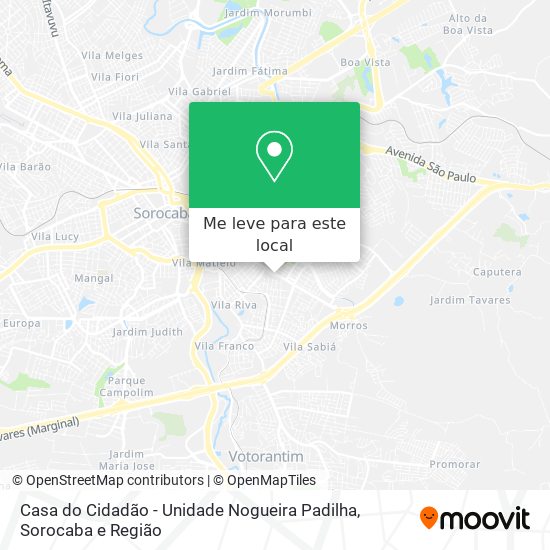 Casa do Cidadão - Unidade Nogueira Padilha mapa