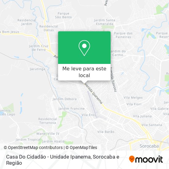 Casa Do Cidadão - Unidade Ipanema mapa