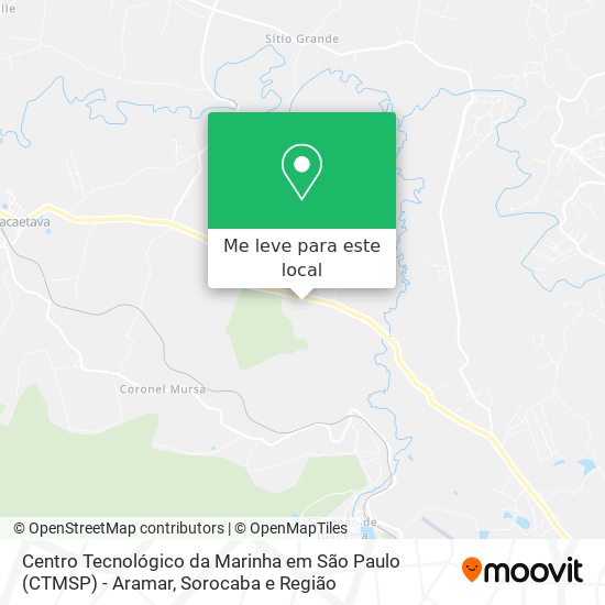 Centro Tecnológico da Marinha em São Paulo (CTMSP) - Aramar mapa