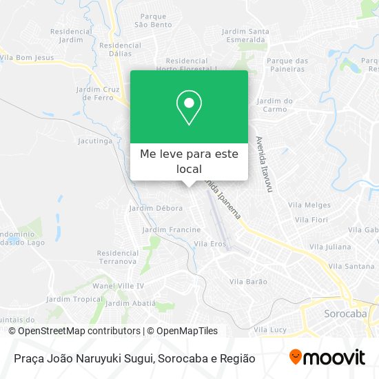 Praça João Naruyuki Sugui mapa