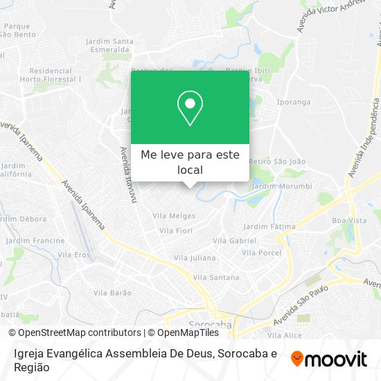Igreja Evangélica Assembleia De Deus mapa