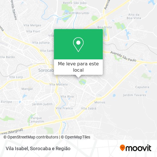 Vila Isabel mapa