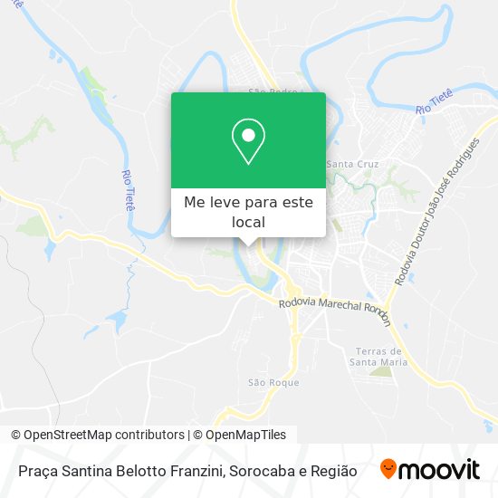 Praça Santina Belotto Franzini mapa