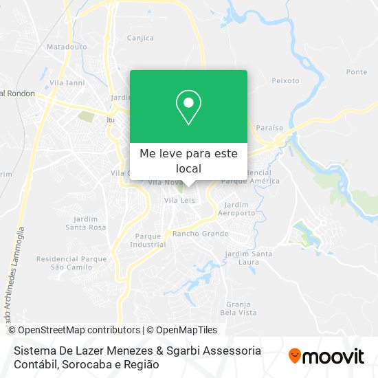 Sistema De Lazer Menezes & Sgarbi Assessoria Contábil mapa