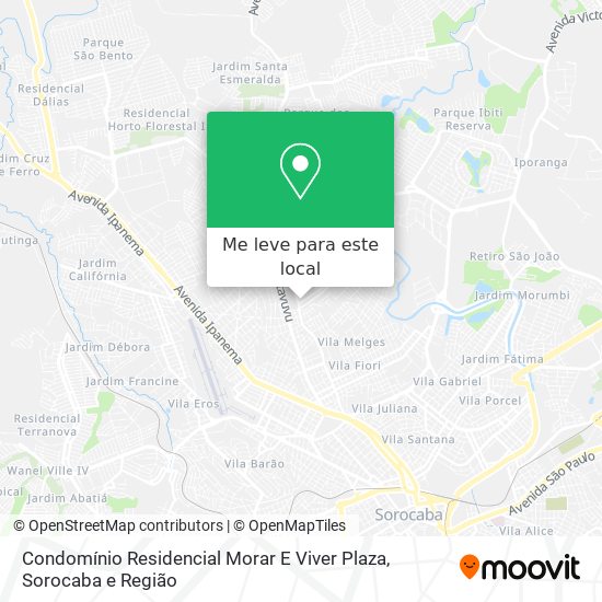 Condomínio Residencial Morar E Viver Plaza mapa