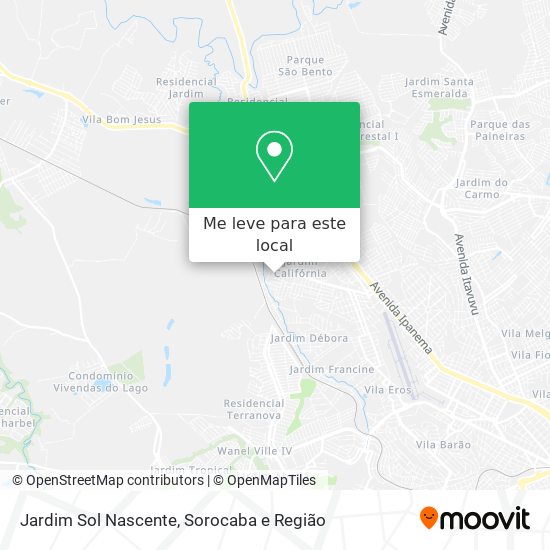 Jardim Sol Nascente mapa