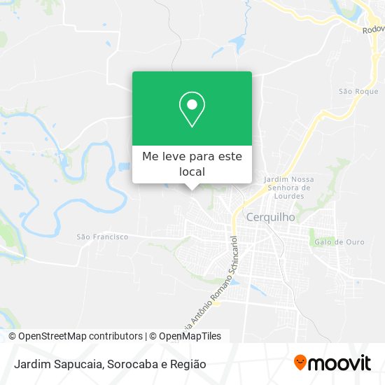 Jardim Sapucaia mapa