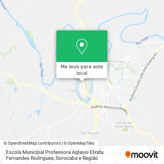 Escola Municipal Professora Aglassi Elinda Fernandes Rodrigues mapa
