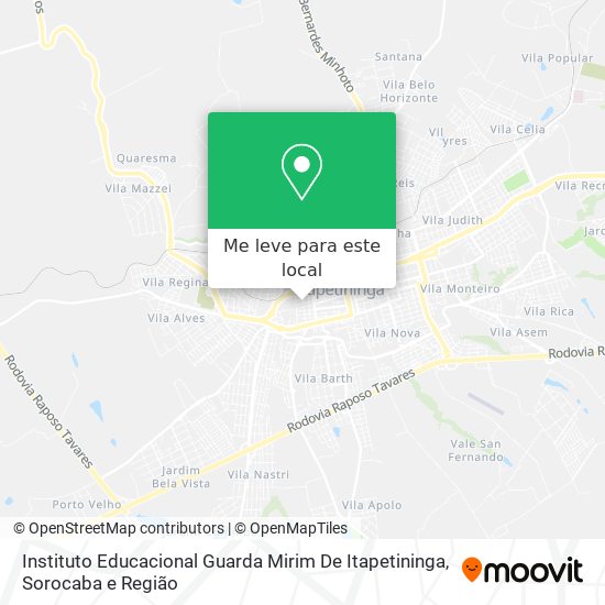 Instituto Educacional Guarda Mirim De Itapetininga mapa