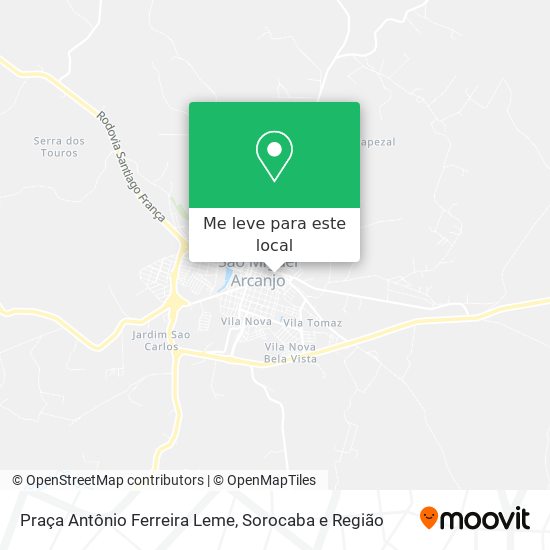 Praça Antônio Ferreira Leme mapa