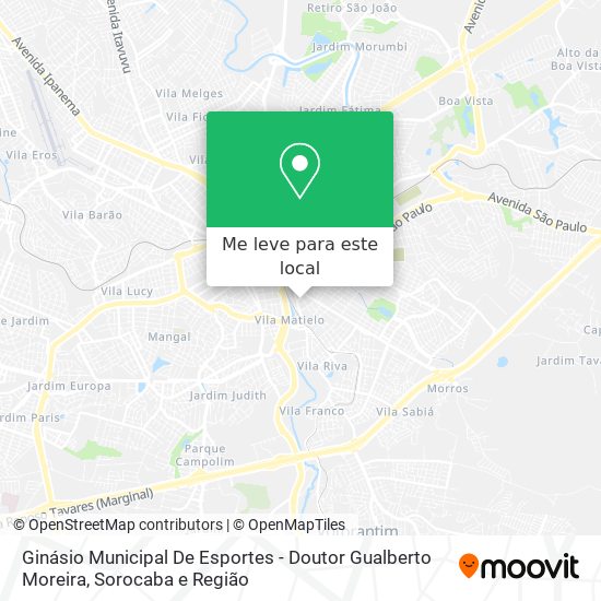 Ginásio Municipal De Esportes - Doutor Gualberto Moreira mapa