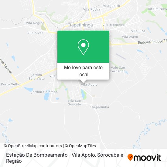 Estação De Bombeamento - Vila Apolo mapa