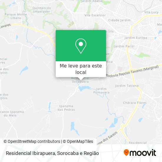 Residencial Ibirapuera mapa