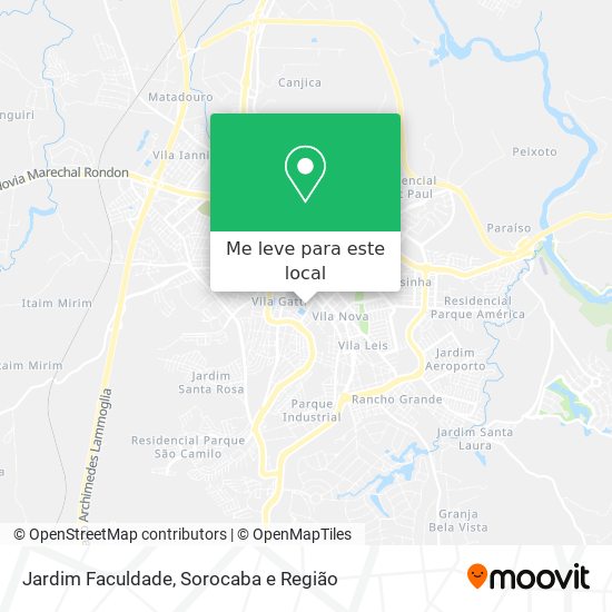 Jardim Faculdade mapa