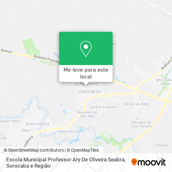 Escola Municipal Professor Ary De Oliveira Seabra mapa