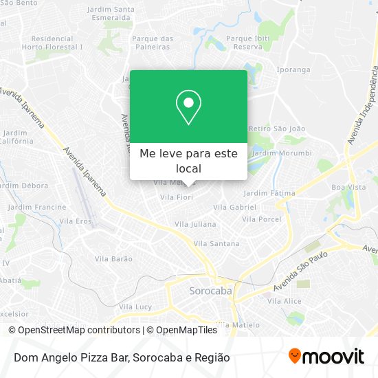 Dom Angelo Pizza Bar mapa