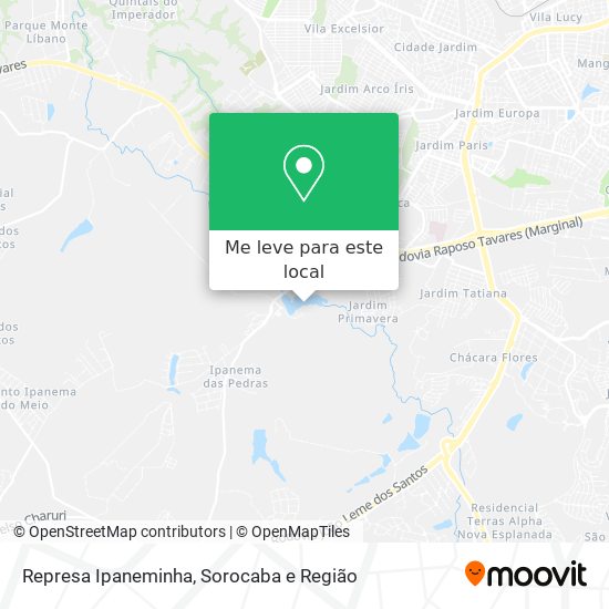 Represa Ipaneminha mapa