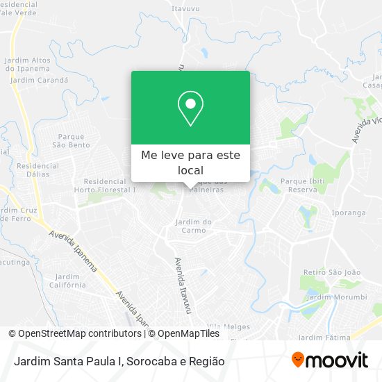 Jardim Santa Paula I mapa