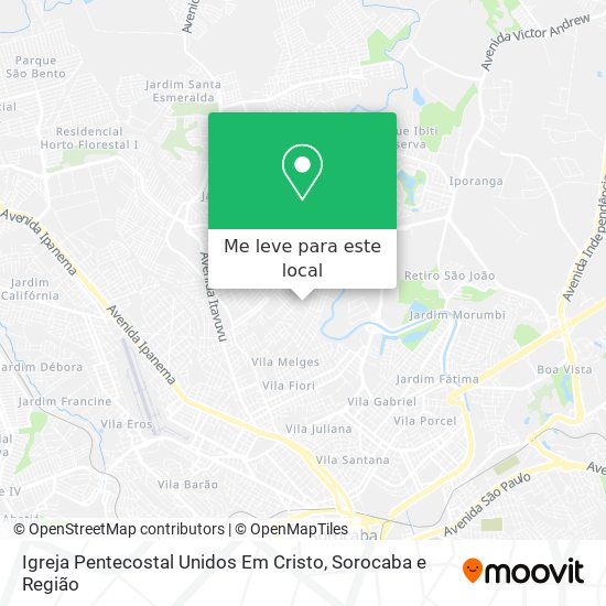 Igreja Pentecostal Unidos Em Cristo mapa