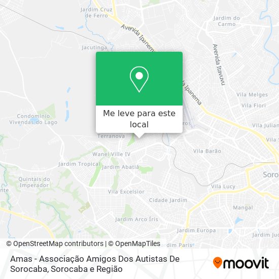 Amas - Associação Amigos Dos Autistas De Sorocaba mapa