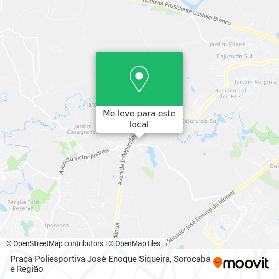 Praça Poliesportiva José Enoque Siqueira mapa