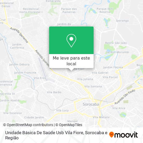 Unidade Básica De Saúde Usb Vila Fiore mapa