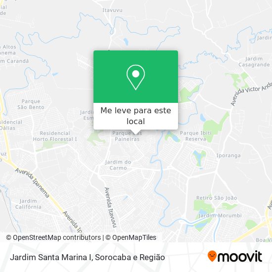 Jardim Santa Marina I mapa