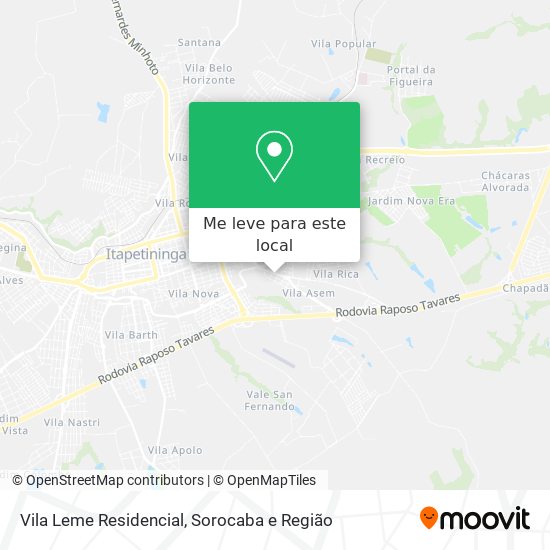 Vila Leme Residencial mapa