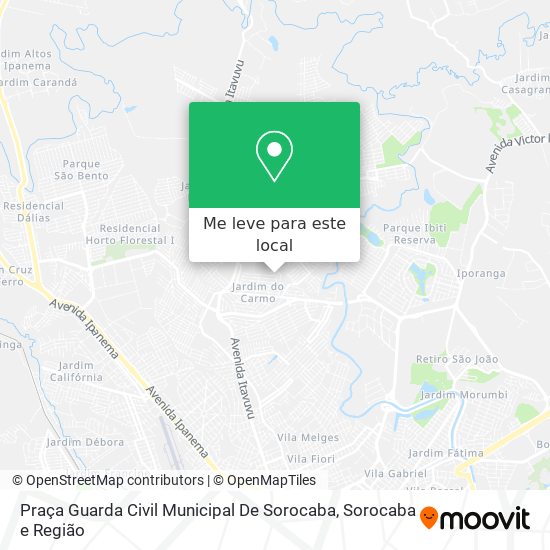 Praça Guarda Civil Municipal De Sorocaba mapa