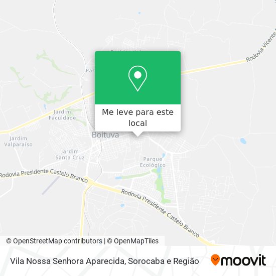 Vila Nossa Senhora Aparecida mapa