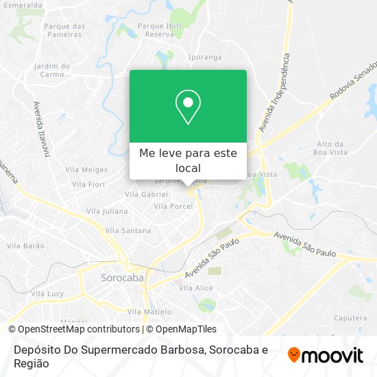 Depósito Do Supermercado Barbosa mapa