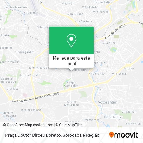 Praça Doutor Dirceu Doretto mapa