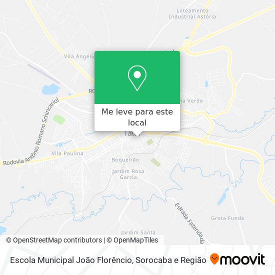 Escola Municipal João Florêncio mapa