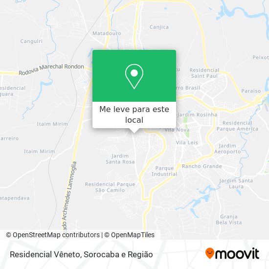 Residencial Vêneto mapa