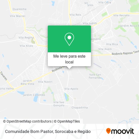 Comunidade Bom Pastor mapa