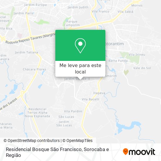 Residencial Bosque São Francisco mapa