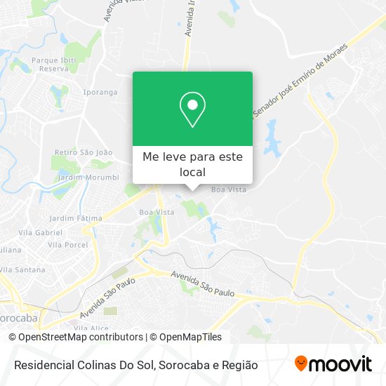 Residencial Colinas Do Sol mapa