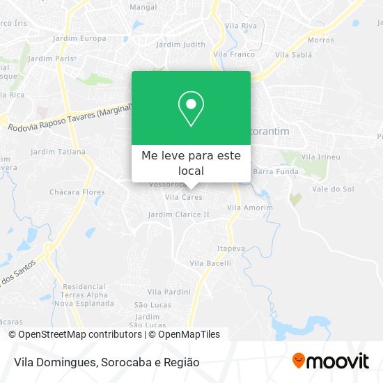 Vila Domingues mapa